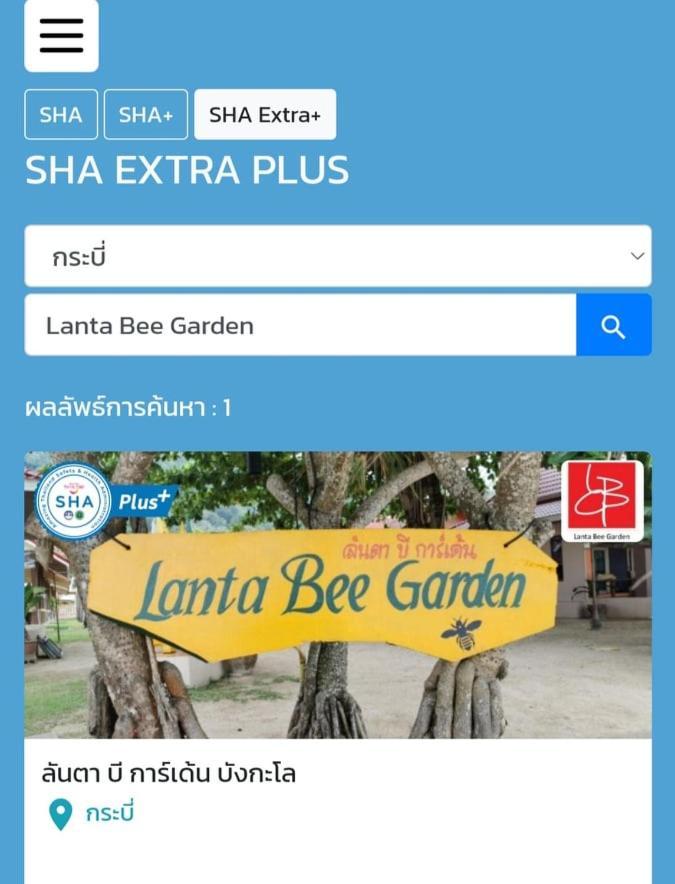 Lanta Bee Garden Bungalow Sha Extra Plus Ko Lanta Kültér fotó